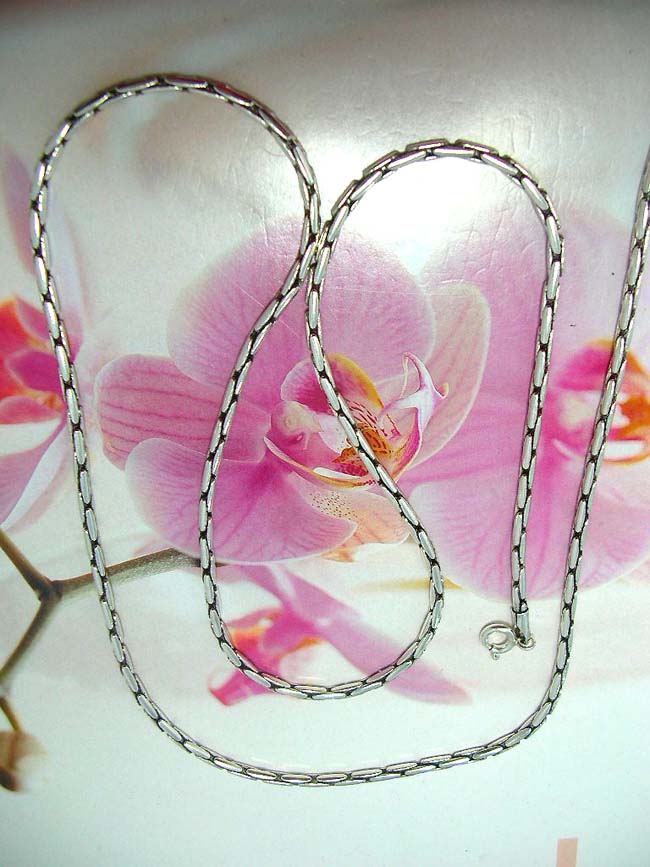 Indonesia importer supplies quality Solid oval shaped chain necklace made from 925. sterling silver