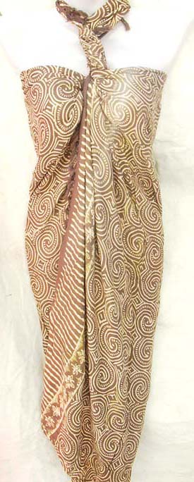 Ladies designer wear outlet distributor supplies Beauty print decorated indonesian sarong