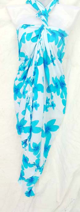 Hawaiian fashion wear boutique collection online, wholesale hibiscus flower designed indonesian sarong