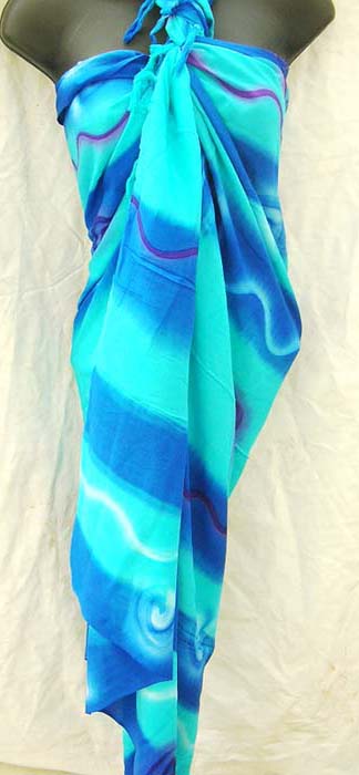 Womens tropical sarong supply catalog distributes Artisan abstract design on crafted bali bali summer wrap 
