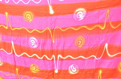 Womens tropical sarong supply catalog distributes Artisan abstract design on crafted bali bali summer wrap 