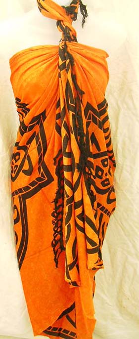 Beach active wear retail shopping gallery distributes indonesia direct Celtic tribal art designed batik shawl sarong