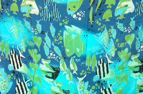 Resort wear manufacturing catalog exports Maui scene designed bikini accessory wrap