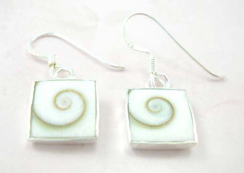 Wholesale Shiva's eye jewelry fashion on line inlay sterling silver earrings   