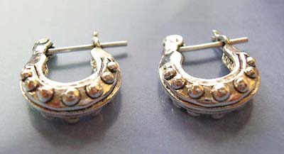 Designer jewelry trenday fashion discount, sterling silver earrings hoop