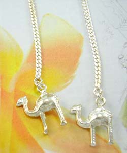 Trendy fashion desert animal jewelry wholesale distributor in sterling silver long chain earrings   