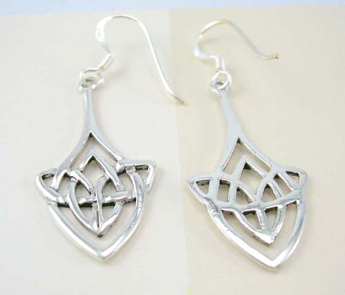 Irish fashion Celtic gift box wholesale sterling silver earrings    