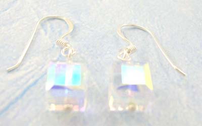 Wholesale Cz high fashion jewelry gift for teens supply sterling silver clear Cz earrings 