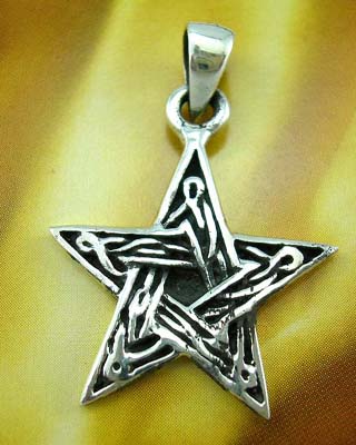 Fashion star-shaped pendant wholesaler stelring silver pendant in star design     