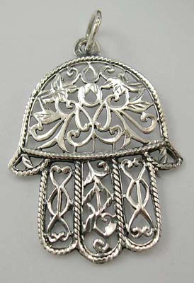 Trendy pendant accessory shop online supply sterling silver pendant with cut-out floral design      