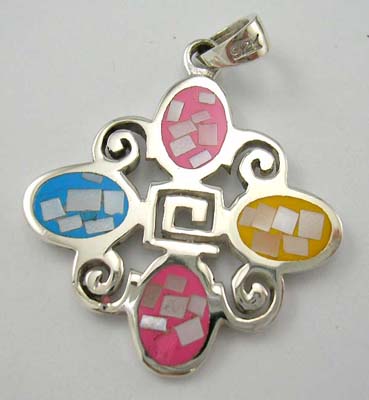Mother-of-Pearl making kit fashion jewelry design in sterling silver assorted mother of pearl pendant    