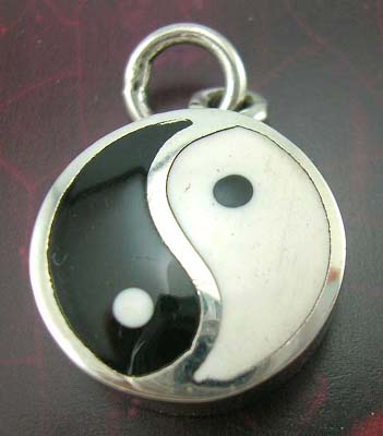 Asia Yin-Yang jewelry charm design wholesale distributor sterling silver Yin-Yang charm, 925 stamped