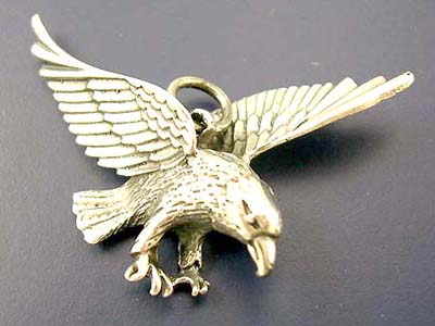 Wholesale American patriotic eagle supplier in solid sterling silver pendant, American patriotic eagle design  