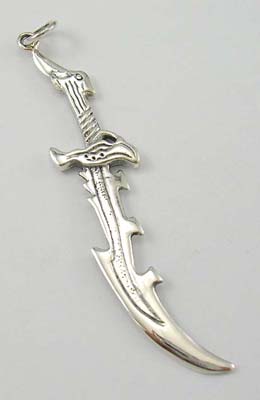 Wholesale costume pendant supplier 925 stamped sterling silver pendant in sward design