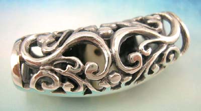 Mother Of Pearl jewelry filigree pendant shopping reference, sterling silver filigree pendant with white and black mother-of-pearl inlay   