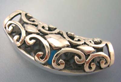 Custume turquoise jewelry in filigree design supplier sterling silver filigree pendant with three turquoise 