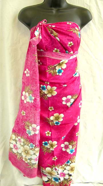 Fashion wear, beautiful flower print sarong wrap from Balinese exports