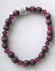 Fashion cat eye stone wholesale - Fashion cat eye bracelet with little flower and brown color cat eye stone pattern                        