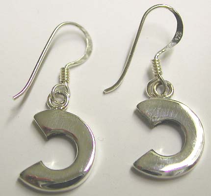 Finding earring jewelry online wholesale - Fashion sterling silver fish hook earring with 