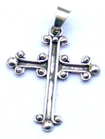 Wholesale religion pendant supply online 925. sterling silver pendant with wide cross and tree-like design  