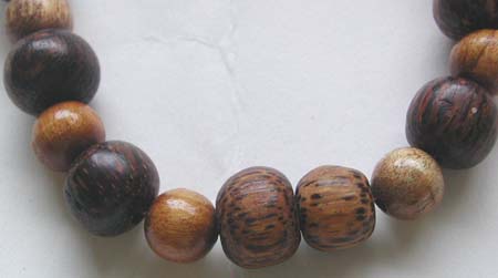 Thailand beaded manufactor online wholesale Bali necklace with multi shape wooden bead design  