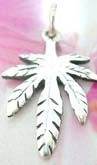 Thailand made solid sterling silver charm pendant in palm tree 