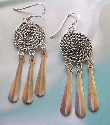 Indian jewelry designer fashion wholesale supply 925 stamped sterling silver earrings 