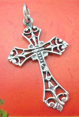 Christian cross jewelry pendant store online sells sterling silver cross pendant 