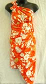 Ladies clothing boutique manufactures handcrafted fish bone and flower decorated bali sarong dress 