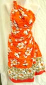 Trendy manufacturing company supplies crafted hawaiian hibiscus design fashion beach wrap dress 