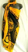 Ladies high style distributor exports Celtic knot and art designed summer sarong dress with fancy tasseled hem 