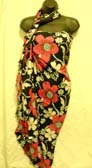 Wholesale exporter supplies ladies Indonesian floral print rayon beach sarong cover all 