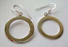 Trendy jewelry high fashion in circle them supply sterling silver earrings with big circle design