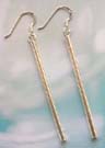 Wholesale fashion jewelry supply long plain stick sterling silver earrings