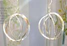 Designer jewelry in solid sterling silver manufacturer - silver earrings formed circles