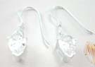 Cubic zirconia jewelry shopping wholesale online with sterling silver oval earrings with clear cz