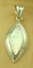 Pearl top directory pendant jewelry wholesale stering silver pendant with white mother of pearl in olive shape design