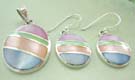 Pearls gift shop - trendy jewelry set wholesaler supply sterling silver assorted mother of pearl earrings and pendant