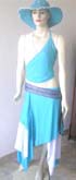 Overlap low waist beach sleeveless dress set