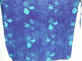 Sealife mono blue wrap long skirt